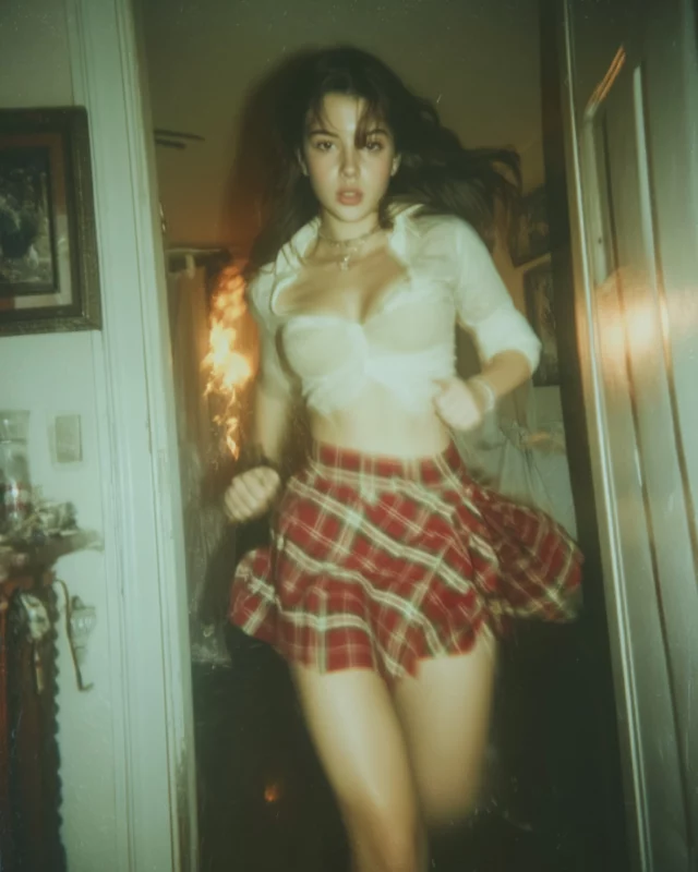 Fire in the frame.Shot with a soft focus aesthetic, motion blur and retro tones to mimic the chaos of a lo-fi dream sequence.This scene is built like a still from a forgotten VHS thriller — fast shutter just missed, but emotion caught in full.What happens next? Let your mind wander. Created, not captured.#123IA #VisualNarrative #AIDreamscape #CinematicAesthetic #LoFiPhotography #RetroMood #ArtificialImagination #VHSvibes #AIphotoart #AIcinema #MotionBlurArt #AnalogFeel #FictionalFrame #AltPortraits #AIcreations #StylizedScenes
