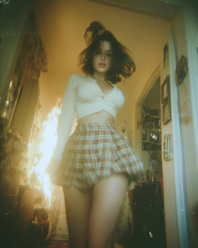 Fire in the frame.Shot with a soft focus aesthetic, motion blur and retro tones to mimic the chaos of a lo-fi dream sequence.This scene is built like a still from a forgotten VHS thriller — fast shutter just missed, but emotion caught in full.What happens next? Let your mind wander. Created, not captured.#123IA #VisualNarrative #AIDreamscape #CinematicAesthetic #LoFiPhotography #RetroMood #ArtificialImagination #VHSvibes #AIphotoart #AIcinema #MotionBlurArt #AnalogFeel #FictionalFrame #AltPortraits #AIcreations #StylizedScenes