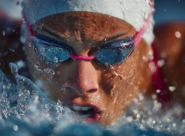 Close-up intensity. Every drop of water, every blink, every breath—captured with surgical precision. These shots were made using the Canon RF 70–200mm f/2.8L IS USM zoom lens, at 200mm on a full-frame Canon EOS R5. A lens fast enough to freeze water in motion, and sharp enough to capture the raw determination in an athlete’s eyes.But then again… maybe none of this ever happened.Maybe it’s just the illusion of perfection.Maybe it’s A.I. after all.#SportsPhotography #SwimmerFocus #CanonR5 #70200mm #FullFrameMagic #CloseUpAction #AIorNot #VisualArtistry